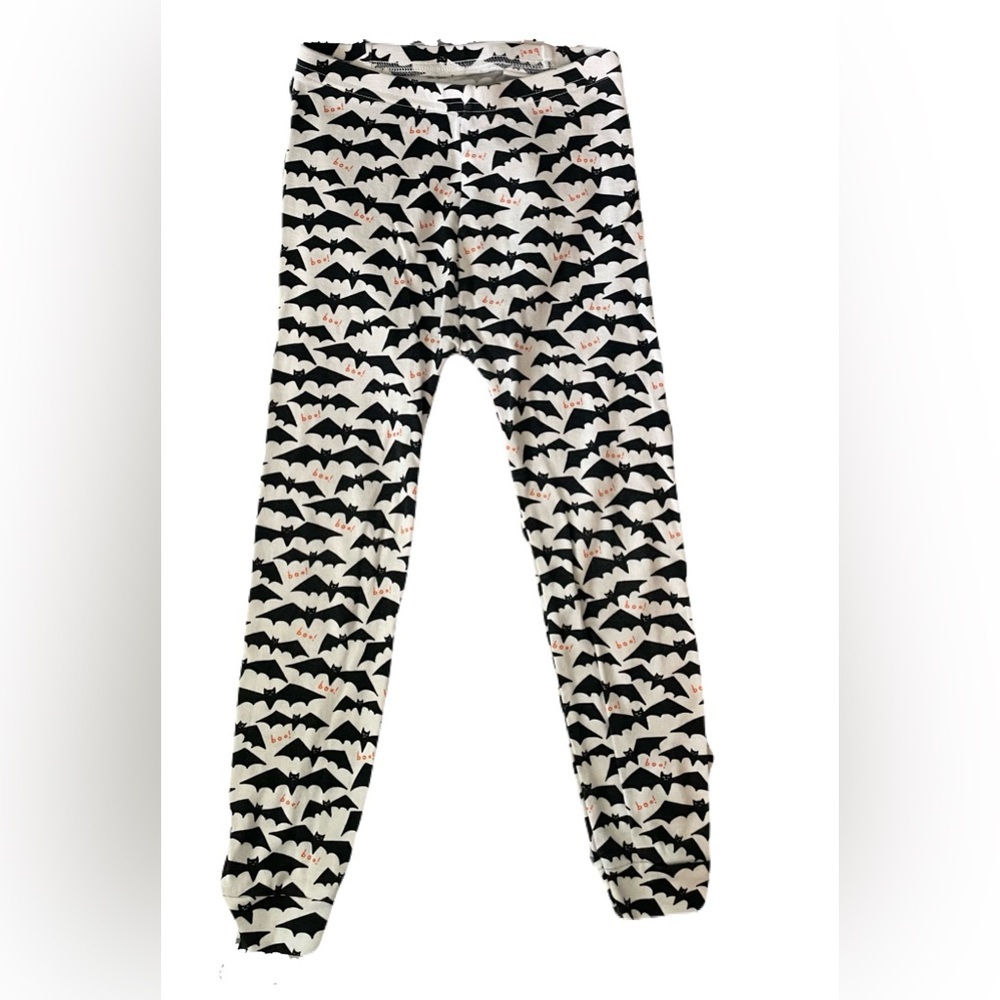 GAP Black and White Bat Print Kids Pajama Set size 5 - Picture 3 of 6